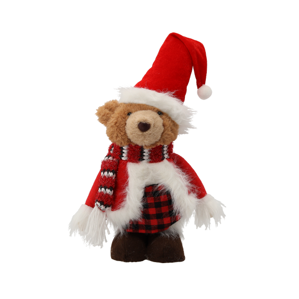HOLIDAY BEAR WITH ADJUSTABLE LEGS 30 - 45 CM BOY / GIRL