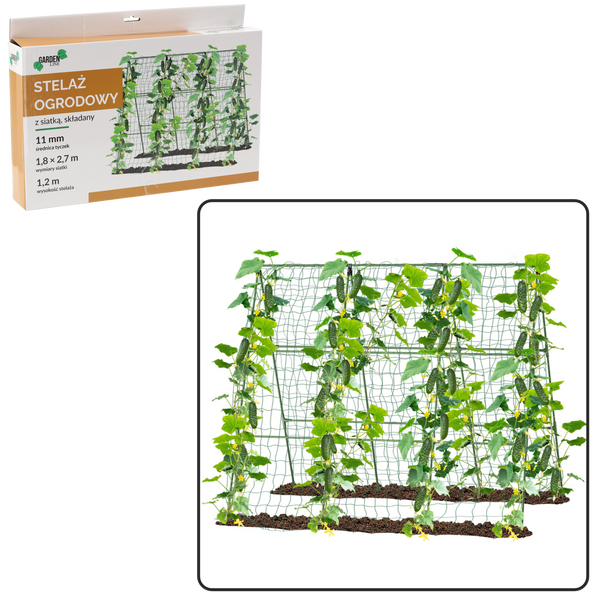 GARDEN FRAME H:1.2M DIA.11MM WITH NET 1,8 x 2,7M