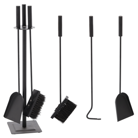 SADA KAMÍNOVÝCH DOPLŇKŮ 3 ELEMENTY + STOJÁK 61CM *5790