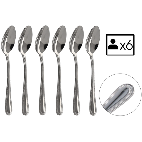 SET 6 TEA SPOONS NATALIA