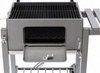 LARGE CHARCOAL GARDEN GRILL WITH LID, CAST IRON GRATE AND CASTORS 114,5 x 60 x 108 CM