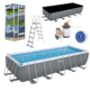 FRAME POOL 6.40 X 2.74 X 1.32 M (POOL, SAND PUMP, LADDER, COVER, DISPENSER)