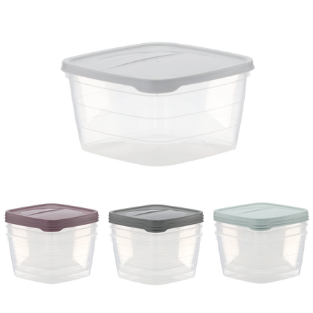 SADA 3 OBDĹŽNIKOVÝCH HLBOBÝCH NÁDOB TREND BOX 4L *6057