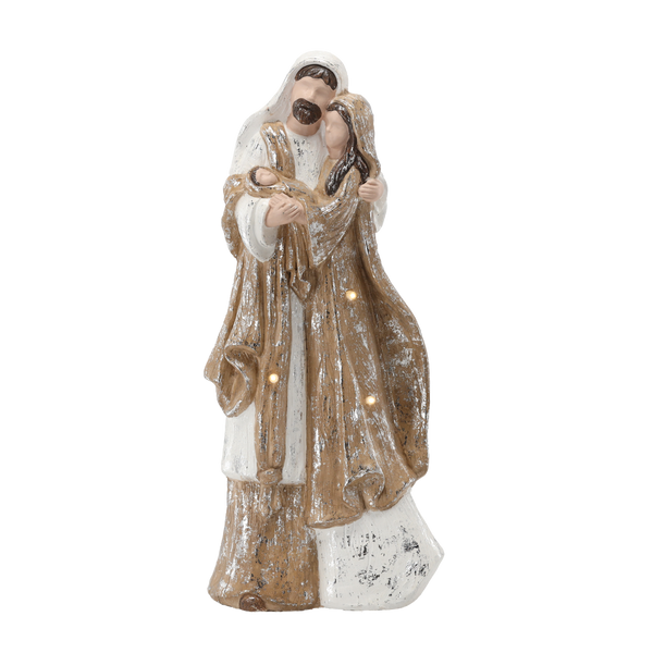 FIGURĂ NAȘTEREA DOMNULUI - FAMILIA SFÂNTĂ 24,5 X 15 X 55 CM LED *1339