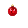 SET OF 6 BAUBLES 6 CM RED/GOLD/SILVER (TUBE)