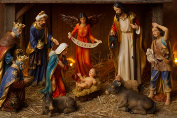 SET OF CHRISTMAS FIGURINES 11 PCS. to 31 CM polyresin