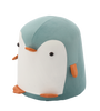 POUFF PENGUIN BLUE 28 x 34 CM