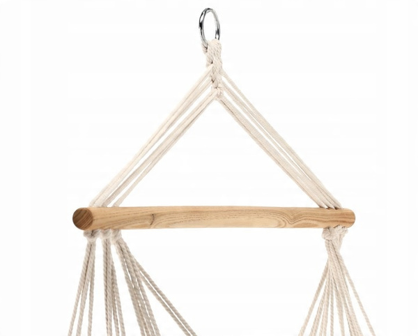 HAMAC - LEAGĂN - SCARĂ BRAZILIANA ÎN SUSPENSIE BOHO 130 x 100 CM BEIGE *3316