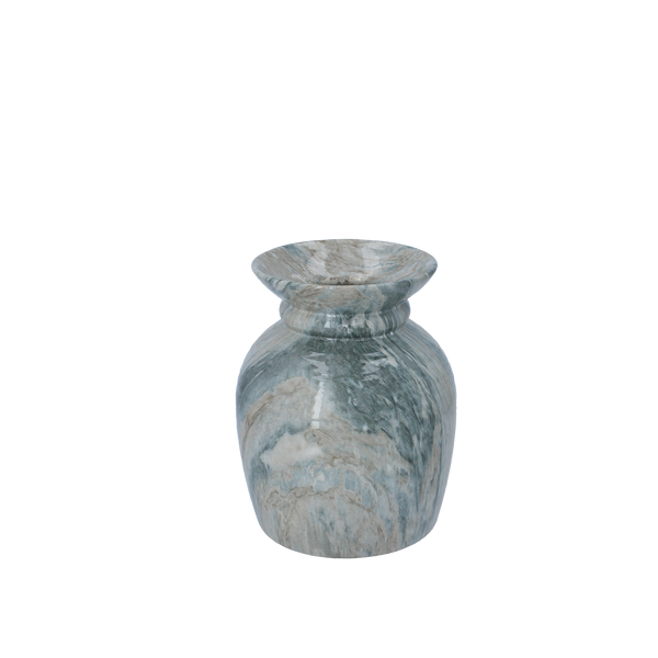 CERAMIC VASE 15 X 15 X 18 CM MARBLE EFFECT