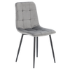 KRZESŁO NOWOCZESNE WELUROWE SZARE *2937