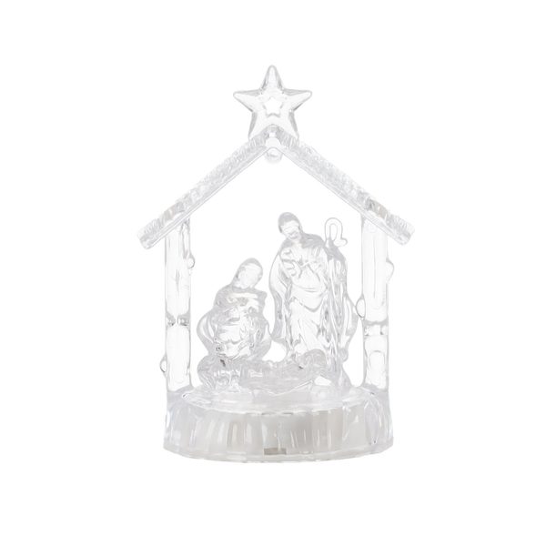 ORNAMENT CRĂCIUNESC - STELLA LED DIN PLASTIC 6 x 6 x 12 CM MIX DE MODELE disp=12buc *0405