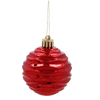 SET OF 36 BAUBLES 6 CM RED/GREEN/WHITE