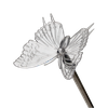 LAMPA SOLARNA LATIS 12,5 x 9,5 x 70 CM SREBRNA KOLIBER / MOTYL / WAŻKA ZIMNY BIAŁY *4344