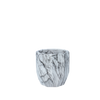 CERAMIC PLANT POT COVER 11,5 X 11,5 X 11,5 CM MARBLE EFFECT