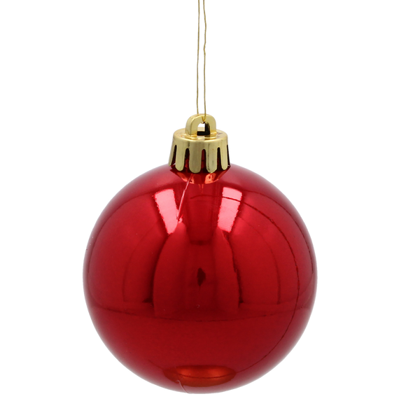 KPL. 6 BOMBEK 6 CM ČERVENÝ / ZLATÝ / STRIEBORNÝ *3863