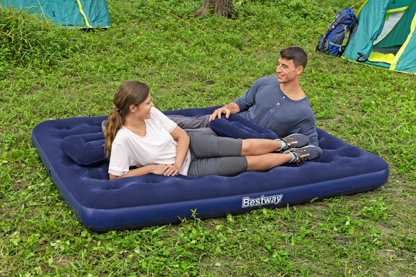Bestway® 80" x 60" x 8.75"/2.03m x 1.52m x 22cm Air Mattress Queen Manual Hand Pump
