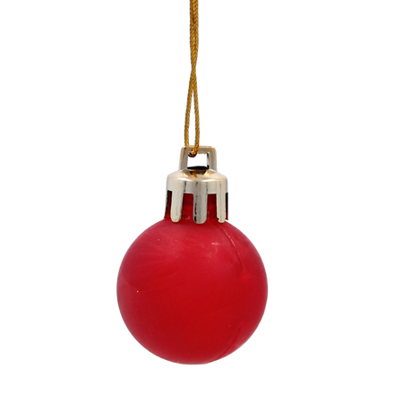 SET OF 33 CHRISTMAS BAUBLES RED, SILVER, GOLD