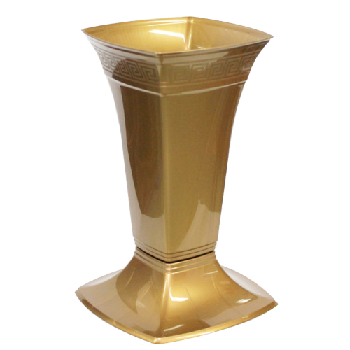 LOW VASE ETNA GOLD METALLIC 30CM