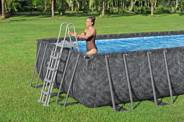 APX 365 24' x 12' x 52"/7.32m x 3.66m x 1.32m Rectangular Pool Set