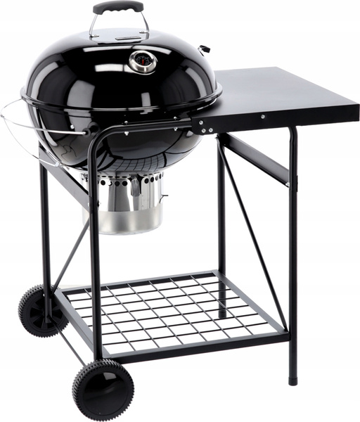 CHARCOAL GRILL WITH LID AND TABLE 90 X 70.5 X 111 CM
