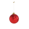 KPL. 9 DECORAȚII 6 CM ROȘU/ALBASTRU/ARGINTIU *7634