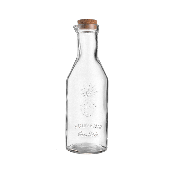 KARAFKA / BUTELKA SZKLANA 1,1 L Z KORKIEM *5751