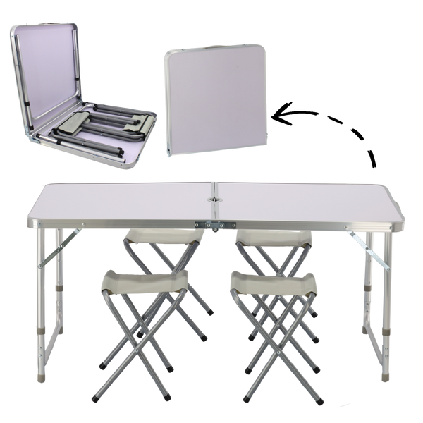 SET TOURIST (TABLE + 4 CHAIRS) 120 x 60 x 70 CM*8211