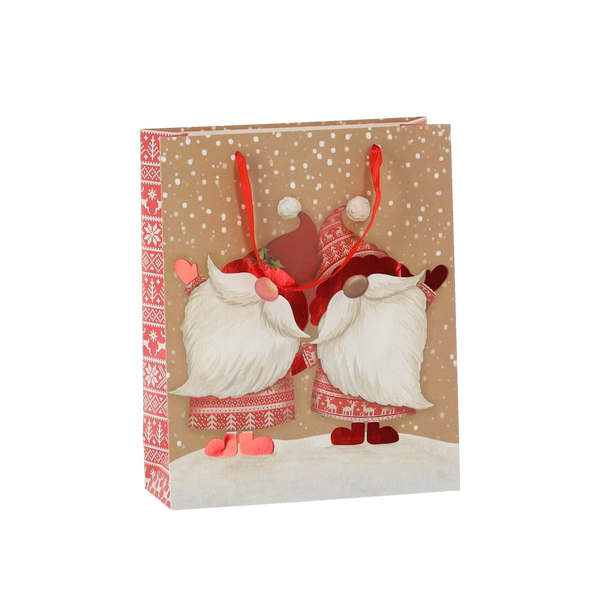 CHRISTMAS GIFT BAG CHRISTMAS FIGURES 26 x 32 x 10 CM
