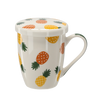 PORCELAIN MUG WITH INFUSER AND LID 340 ML MIX OF FRUIT PATTERNS