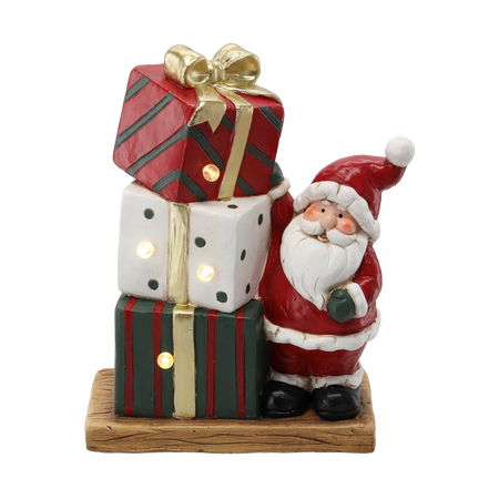 FIGURKA BOŽÍHO HODNOCENÍ - MIKULÁŠ S DÁRKY 29,5 X 15 X 36 CM LED *1445