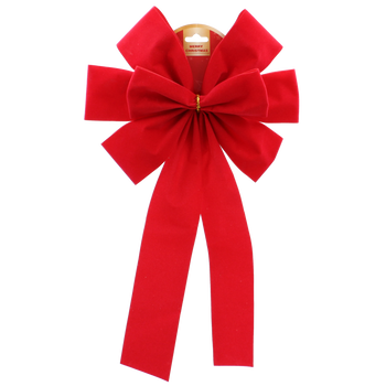 CHRISTMAS BOW RED 22CM