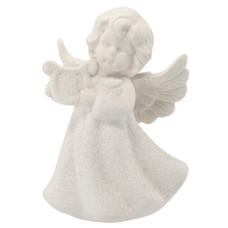 FIGURKA ANIOŁEK BIAŁY WYS. 13CM MIX WZORÓW opak=3szt *3478