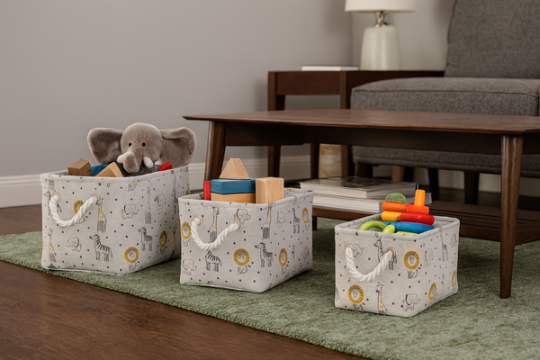 ZESTAW 3 ORGANIZERÓW PROSTOKĄTNYCH SAFARI