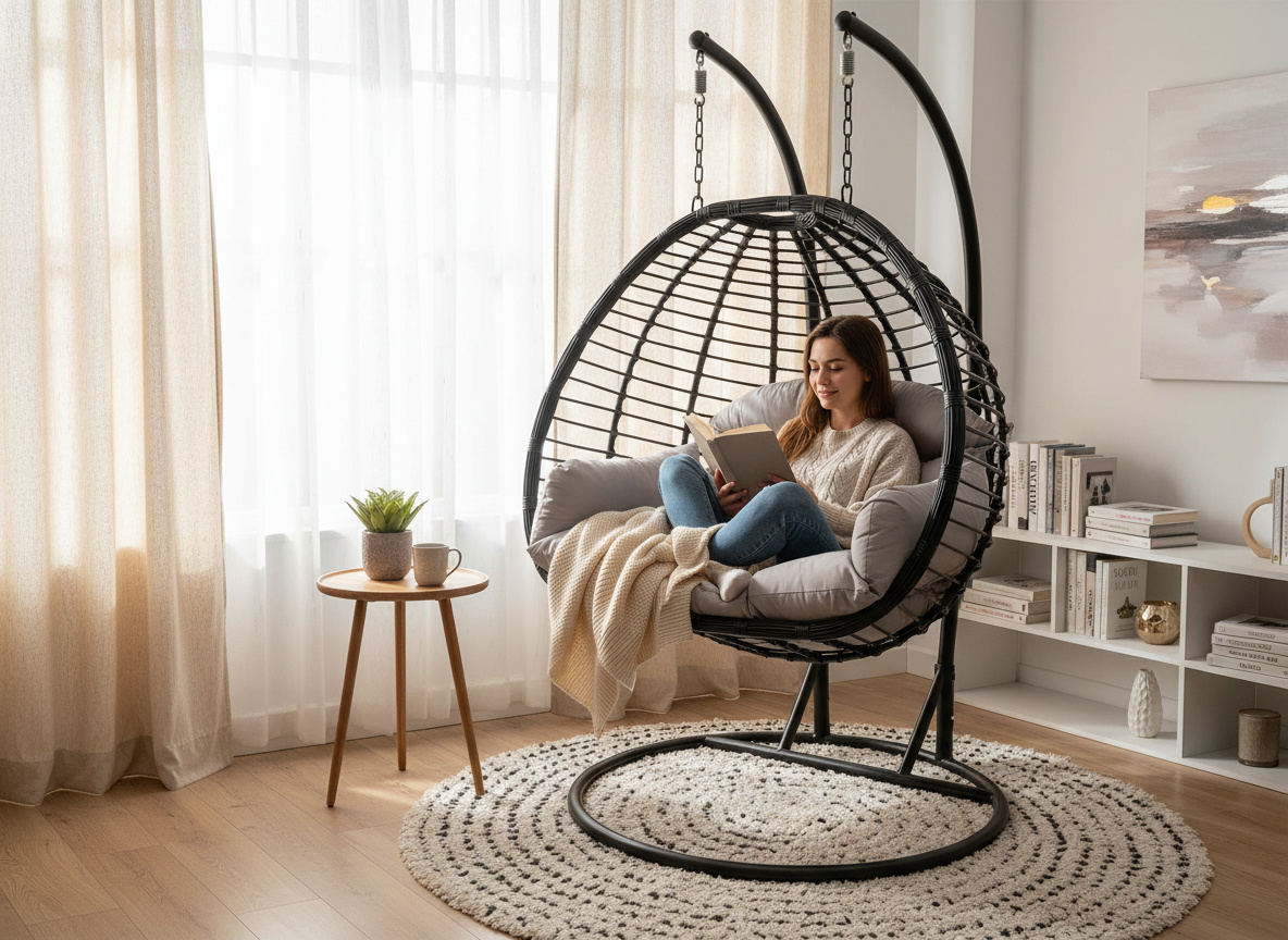 FOTEL WISZĄCY GASPAR DWUOSOBOWY - SZARY, SZARA PODUSZKA, CIEMNA SZARA RAMA *0046 pol_pl_FOTEL-WISZACY-GASPAR-DWUOSOBOWY-SZARY-SZARA-PODUSZKA-CIEMNA-SZARA-RAMA-0046-2318_4