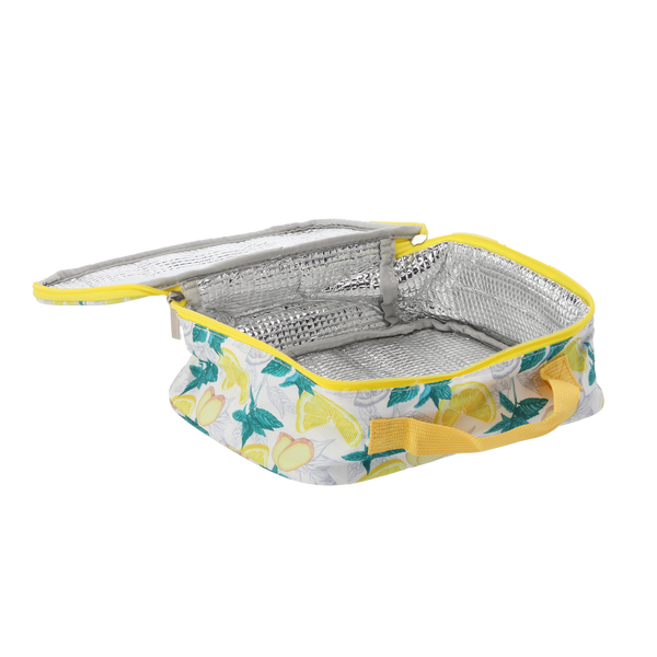 TORBA TERMICZNA 24 x 9 x 20 CM 4L TECZKA MIX 2 WZORÓW Z DWOMA WKŁADAMI CHŁODZĄCYMI *9271