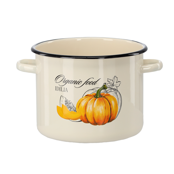 OALĂ EMALIOATĂ 5,5 L 22 CM CREM DOVLEAC *6116