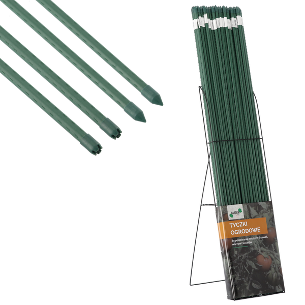 Rastlinná tyč s povrchovou úpravou stojan FI 16 MM / H 150 CM *9005