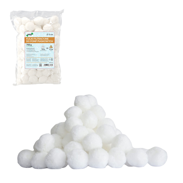 KULKI FILTRACYJNE BIAŁE 5CM DO POMP PIASKOWYCH 700G *7565