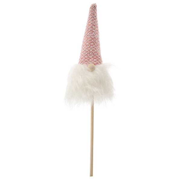 CHRISTMAS GNOME ON A STICK 7 x 3 x 24 CM MIX COLORS