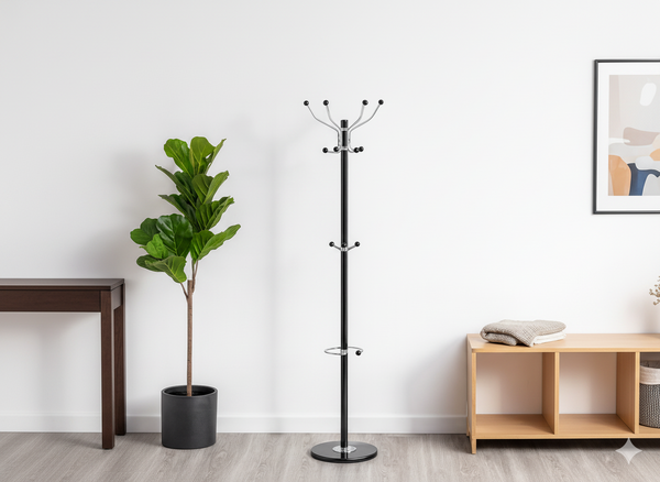 WIESZAK STOJĄCY KAZER 178 CM CZARNY *5356