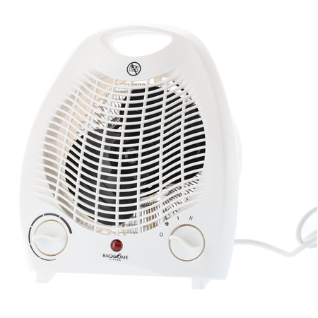 VENTILATOR ELECTRIC PENTRU ÎNCĂLZIRE / RĂȘCHILĂ CU SIGURANȚĂ ALBĂ 2000W *7254