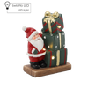 FIGURĂ CRĂCIUNUL - MOȘ CRĂCIUN CU CADOURI 15,6 X 8 X 19,8 CM LED pachet=2buc *1421
