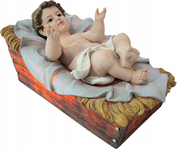 SET OF 3 ILLUMINATED FIGURES - HOLY FAMILY 120 CM RESIN