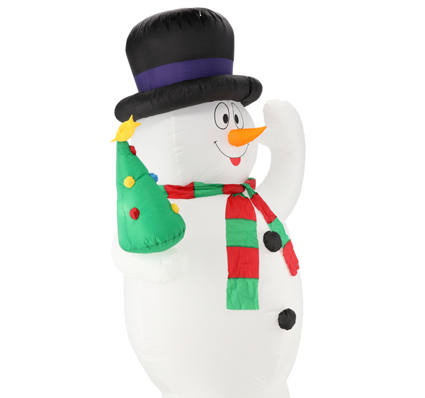 INFLATABLE SNOWMAN LED 240 CM