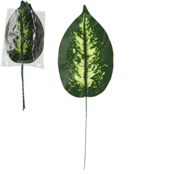 SET OF 12 ARTIFICIAL BRANCHES - DIFFENBACHIA LEAF 47,5 x 27 x 17 CM