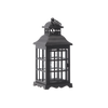 EMPTY LANTERN WITH DOORS GRID-BLACK*5725