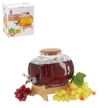 BECZULKA 3L NA BAMBUSOVÉM PODSTAVCI S KRAKEM S ŠIROKÝM OTVOREM *1715