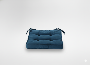 PODUSZKA NA KRZESŁO 40 x 40 x 6 CM NIEBIESKA