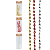 GARLAND 2.7 M BEADS 5 MM RED/GOLD/SILVER