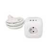 PREDĹŽENIE KOCKA ZDROJOVÁ 3 ZÁSUVKY 230V A 3 ZÁSUVKY USB 1,5 M BIELA *2578